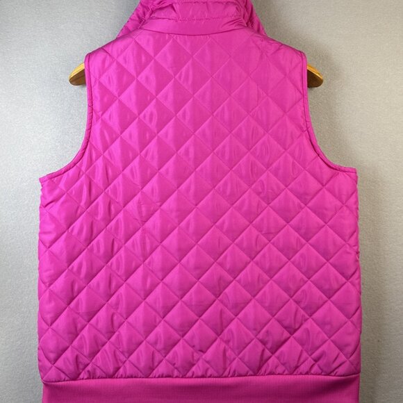 NWT Crown & Ivy‎ Hip Pink Vest Women’s Size XL Barbie Quilted Hot Clueless Gold - Picture 8 of 11